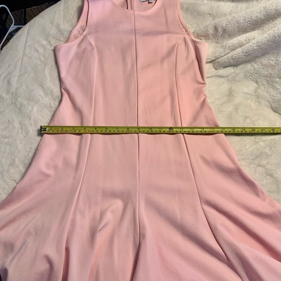 New TEXTILE Elizabeth and James Skater Dress Large Pale Pink Sleeveless Flare - Picture 15 of 16